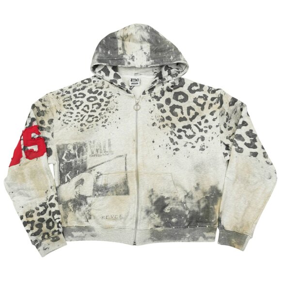 Vale Forever Other - Vale Forever Cheetah Full Zip Hoodie Grey